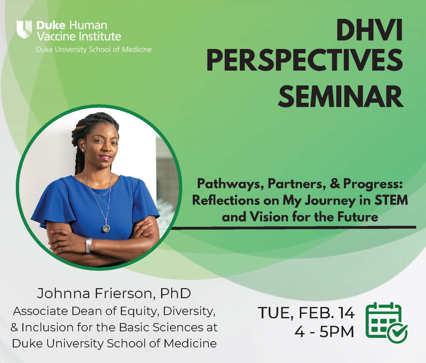 Johnna Frierson - Seminar Series graphic