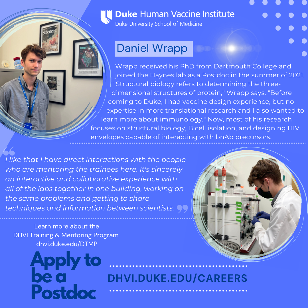 Daniel Wrapp postdoc feature graphic