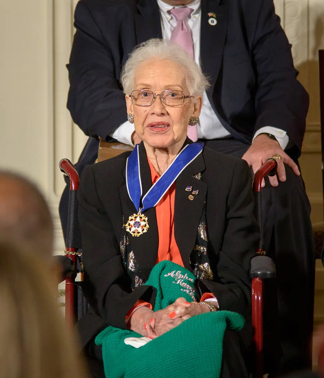 Katherine Johnson with Presidential Medal of Freedom