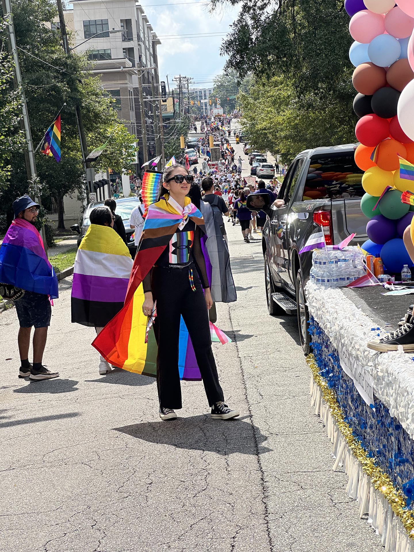 Durham Pride Parade scene