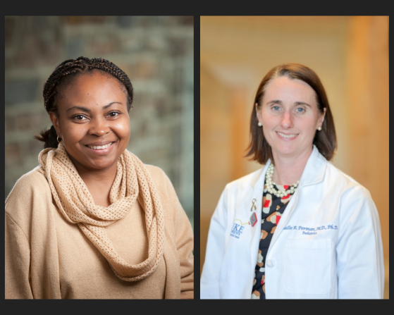 Dr. Genevieve Fouda and Dr. Sallie Permar