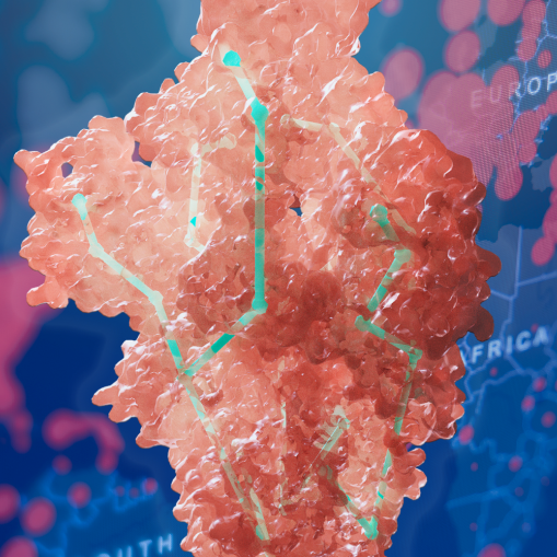 SARS-CoV-2 spike protein illustration