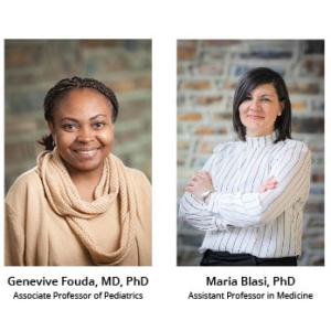 Drs. Genevieve Fouda and Maria Blasi